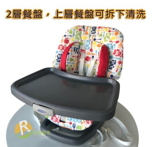 【居品租市】 專業出租平台 【出租】  GRACO成長型旋轉餐椅 Seat 3-in-1 Booster 小蘋果