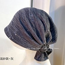 韓國製造訂製款 亮片針織頭巾頭套伸縮髮帶海盜帽自行車環島帽廚師帽保暖帽月子帽化療帽包頭帽小農帽