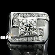 【永久流當品】《EGPS》鑽石戒指 天然鑽石 豪華 鑽戒 1.00CT 男戒 QL1946