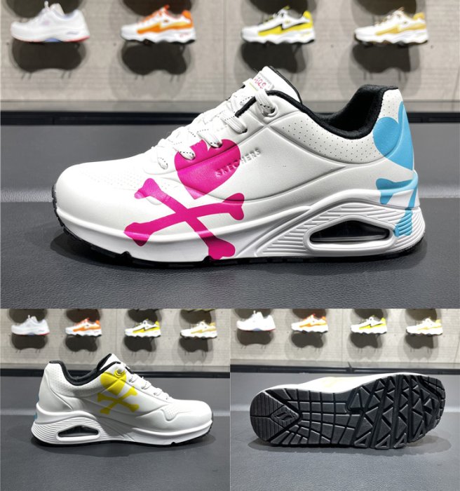 新款 Skechers斯凱奇 女鞋 TokiDoki 聯名款 潮牌時尚 氣墊鞋 休閒鞋 耐磨 緩震 運動鞋 155226