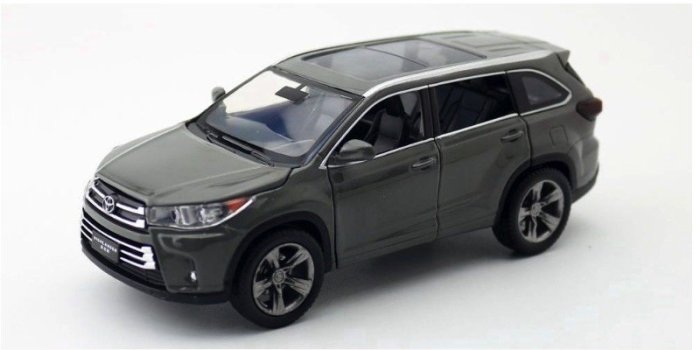 「車苑模型」JKM 汽車模型1:32 Toyota Highlander RAV4 聲光SUＶ迴力開門