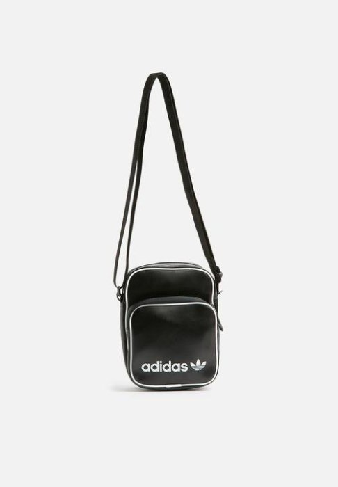 南◇現 Adidas Classic Mini Bag 小腰包 側背 肩背 方形包 皮革 DH1006 黑色