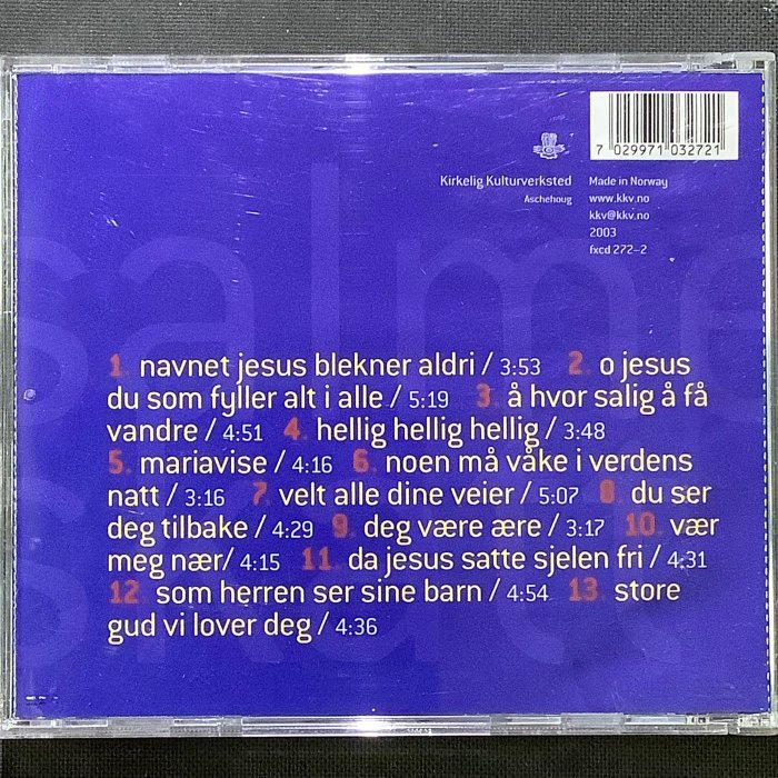 Oslo Gospel Choir奧斯陸美聲合唱團-Salmeskatt人聲禮讚之天堂瑰寶 2003年挪威版KKV唱片