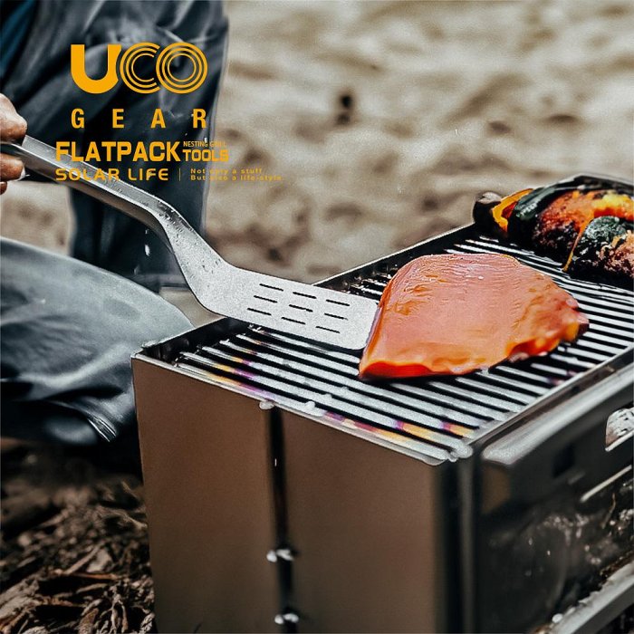 UCO Flatpack Nesting Grill Tools 2合1廚具組.露營鍋鏟 野營烤肉夾 戶外燒烤 BBQ工具組 食物料理夾