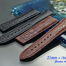 【時間探索】ORIS 代用純正鱷魚皮高級錶帶 ( 21mm )摺疊扣專用