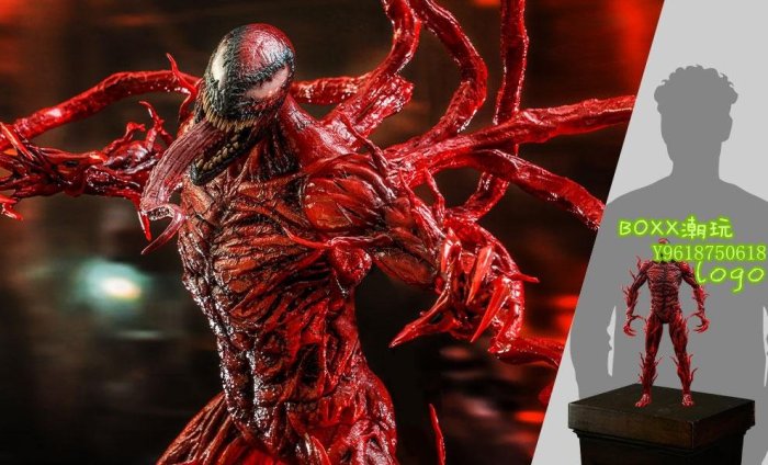 BOXX潮玩~33TOYS Hot Toys MMS619/620 1/6 毒液2 CARNAGE/屠殺 可動人偶