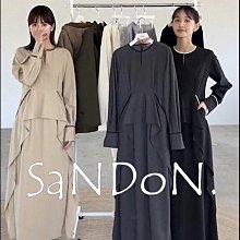 SaNDoN x『CLANE』客人許願款 限定發售 立體設計荷葉設計幾何氣質法式洋裝 231207