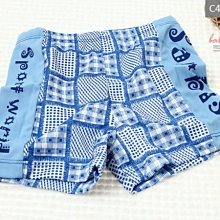 貝比幸福小舖【42300-C】藍花格紋*台灣製造男童泳褲-萊卡材質-破盤超低特價