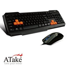 小白的生活工場*ATake 魅影金剛鍵鼠組 (AKM-5111)鍵盤USB+PS2 ~現貨