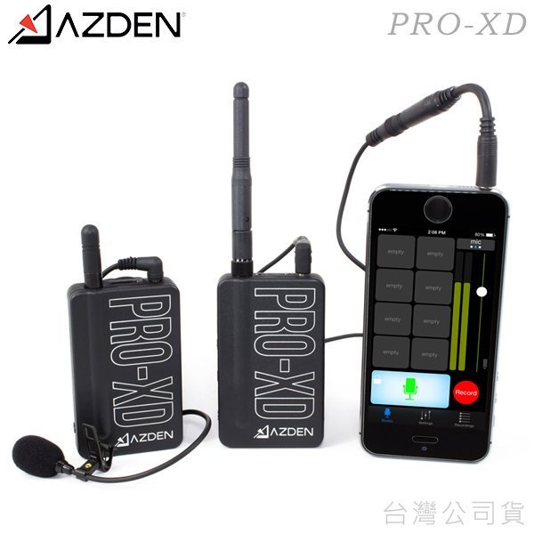 EGE 一番購】日本 AZDEN PRO-XD 2.4G無線領夾手機直播麥克風 TRRS，單眼適用 可監聽【公司貨】