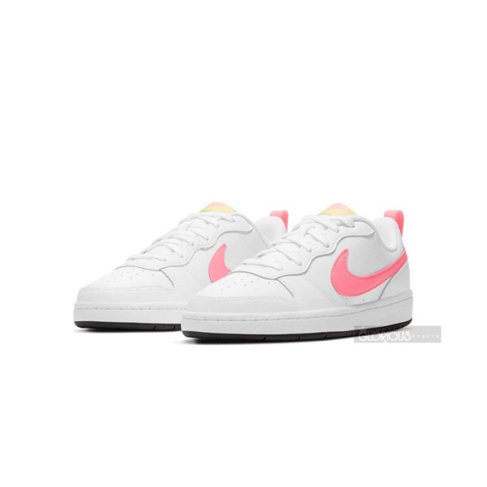 免運 特賣 NIKE COURT BOROUGH LOW  白 粉 BQ5448-108 運動 板鞋【GLORIOUS】