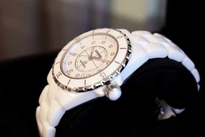 全新 CHANEL 香奈兒 J12 手錶 腕錶 原廠真品 真鑽 陶瓷 機械錶 38mm H5705