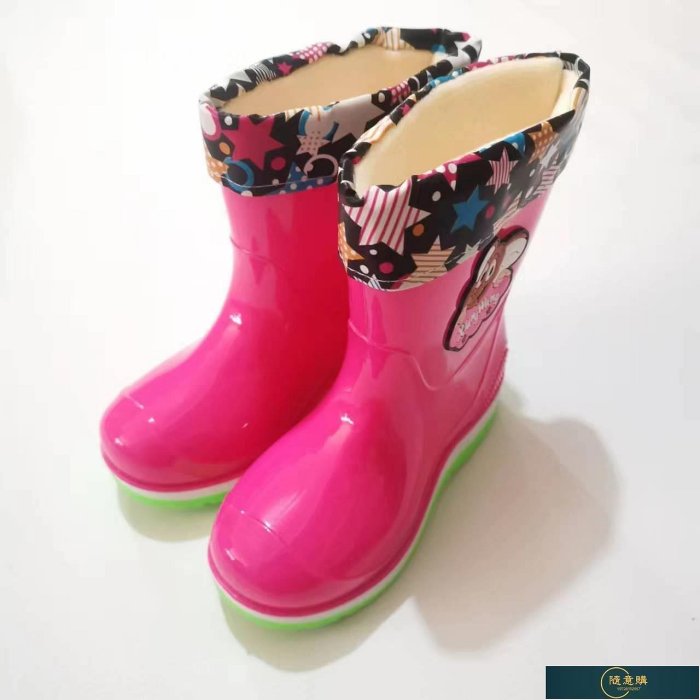 【鄰家Life】兒童雨靴可拆卸棉套幼童中童大童防水防滑雨鞋（）