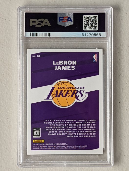 2019-20 Donruss Optic My House #13 LeBron James PSA10 | Yahoo奇摩拍賣