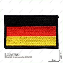 【ARMYGO】德國國旗 (5.5x9公分)