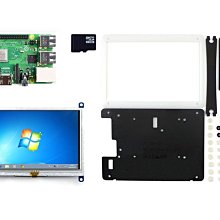 微雪 樹莓派3B+ Raspberry Pi 3B+ 5寸HDMI高清顯示幕 LCD觸摸屏 W43