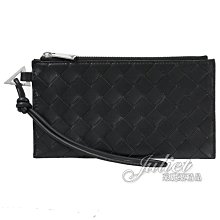 【茱麗葉精品】全新商品 BOTTEGA VENETA 專櫃商品 667034 經典編織牛皮三卡手拿包.黑 現貨