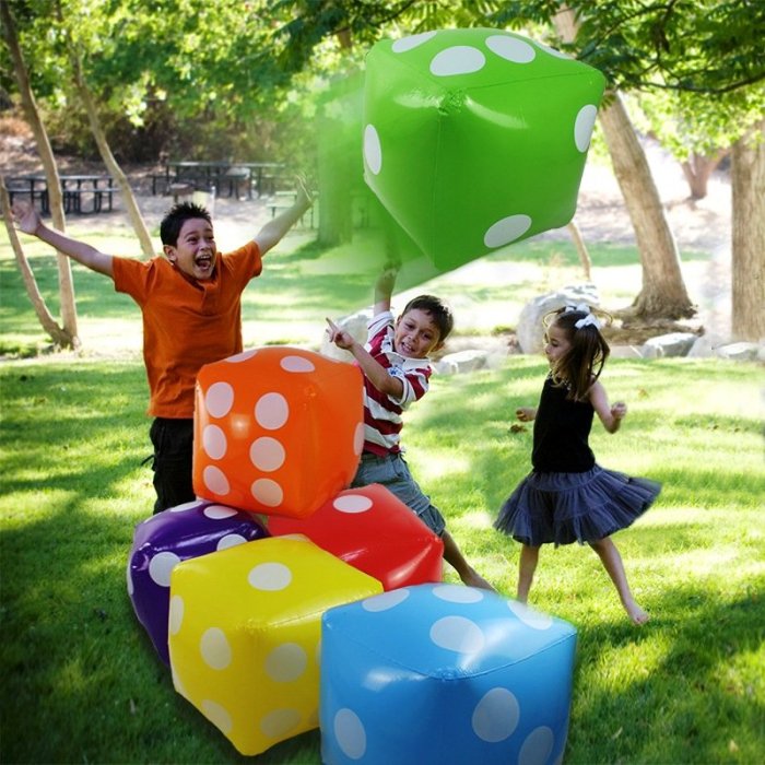30cm Inflatable Dice Toy Activity Game Drinking Party Pub
