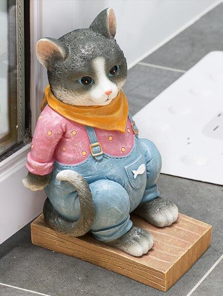 歐式 好品質 可愛 小咪貓 喵喵 門擋 庭院庭園櫥窗辦公室室內外擺件擺設品送禮物禮品