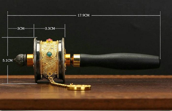 轉經簡手搖掛件吊墜西藏工藝品旅拍手搖