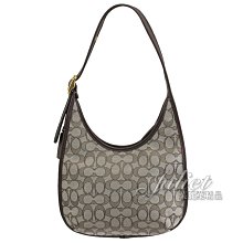 【茱麗葉精品】全新精品 COACH 專櫃商品 C2588 Ergo 經典C字織布拼接皮革單肩彎月包.深咖 現貨