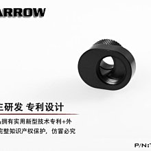 小白的生活工場*Barrow G1/4 黑/亮銀 360旋轉偏移轉接座TX360PZ