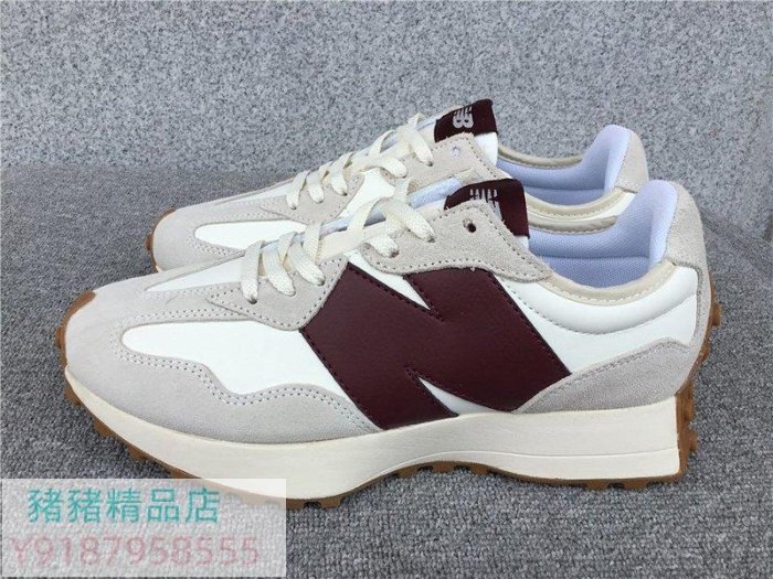 New Balance 327 NB327 復古 大N 運動鞋 休閒鞋 慢跑鞋 奶油白 酒紅 麂皮 皮革 男女款