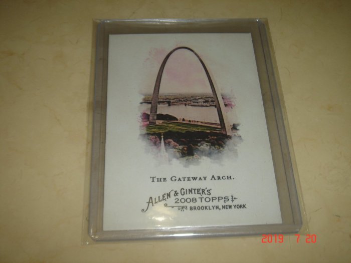 美國職棒 聖路易斯拱門 大拱門 Gateway Arch 2008 Topps A & G  球員卡