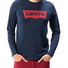 ☆【Levi's男生館】☆【Levi's LOGO印圖長袖T恤】☆【LS001P5】(XS-M)