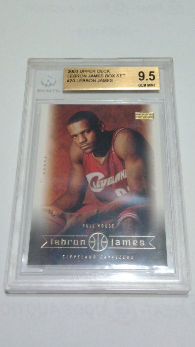 2003-04 UPPER DECK BOX SET RC LEBRON JAMES BGS 9.5 W/10