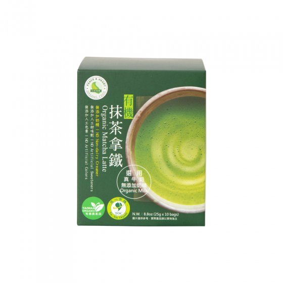 里仁-心安有機有機抹茶拿鐵250g(10小包裝)/盒   👉️預購商品須等5-7天