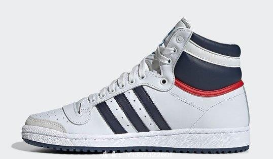 Adidas TOP TEN HI 經典 復古 耐磨 高幫 潮流 白黑 紅灰 休閒 運動 滑板鞋 D65161 男鞋