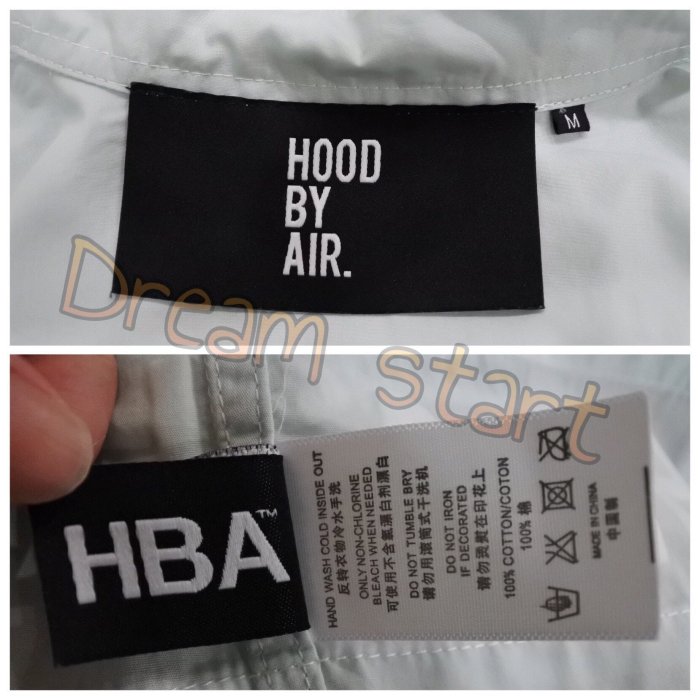 【Dream start】二手正品 2014 秋冬Hood By Air HBA HBA 權志龍 陳冠希 藍綠色69襯衫