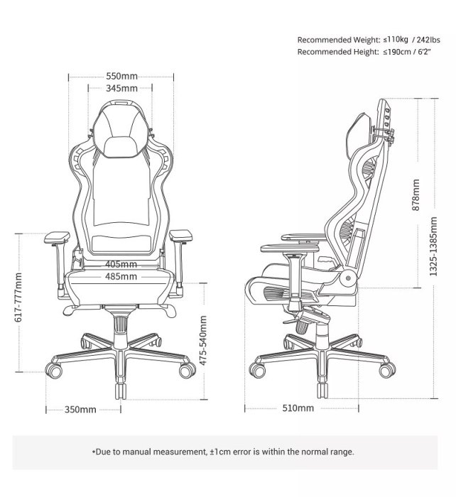 米特3C數位–DXRACER AIR電競網椅 D7100/GP