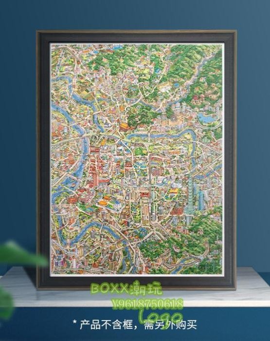 BOXx潮玩~Pintoo 3D-JP 塑料/塑膠平面拼圖 Tom Parker 臺北地圖 4800片