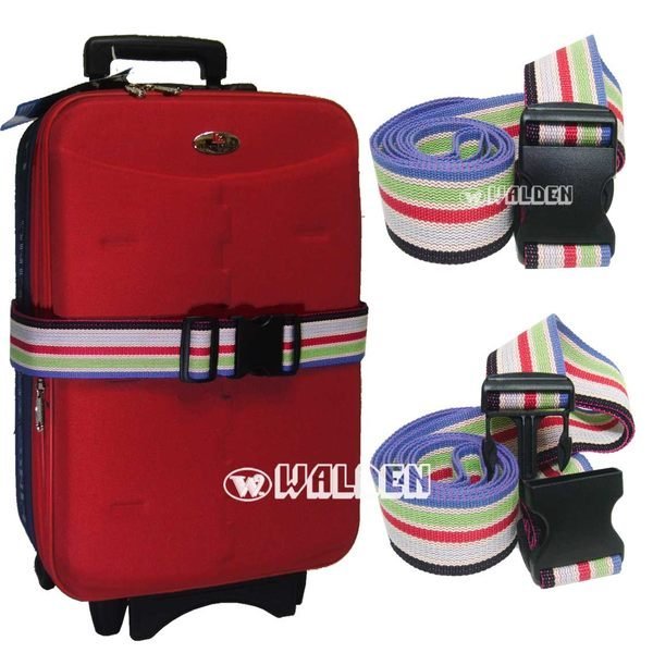 【葳爾登】密碼鎖固定保護帶任何行李箱登機箱都適用打包帶綑繩綁帶保護旅行箱藍彩束帶