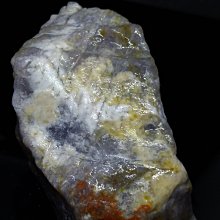 [礦鈺居]~花東玉石~(紫玉年糕心臟)~山礦~233公克~