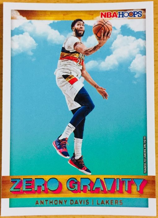 2019-20 PANINI HOOPS ANTHONY DAVIS #12 ZERO GRAVITY 特卡 鵜鶘隊