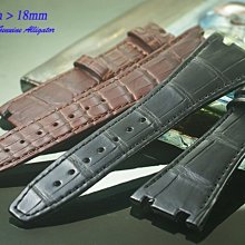 【時間探索】進口純正鱷魚皮- AP Royal Oak 皇家橡樹代用錶帶 ( 28mm)