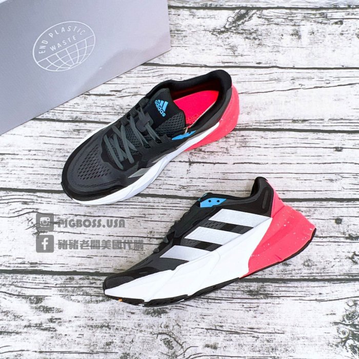 【豬豬老闆】ADIDAS ADISTAR 運動 慢跑鞋 男鞋 黑橘H01165 黑白GX2995 白黑GX2997