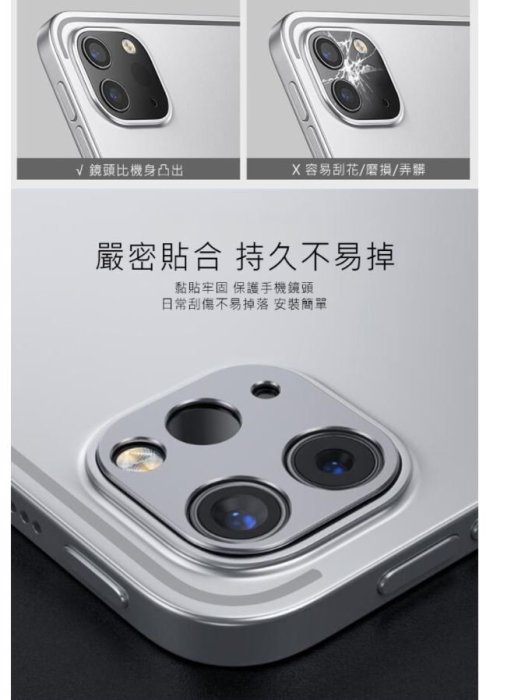 QinD Apple iPad Pro 11/12.9 (2020) 鋁合金鏡頭保護貼