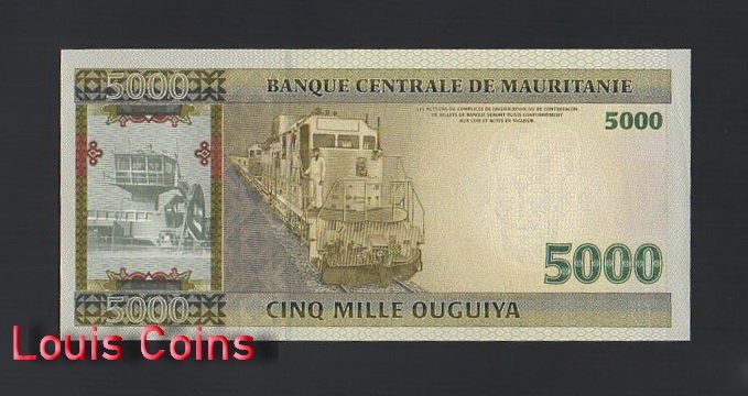 【Louis Coins】B1110-MAURITANIA-2009茅利塔尼亞紙幣,1000 Ouguiya