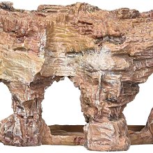 微笑的魚水族☆美國PENN-PLAX龐貝【RR700 岩洞】約23.5x10cm 雙面兩用