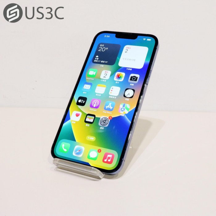 【US3C-青海店】台灣公司貨 Apple iPhone 13 Pro Max 512G 藍色 6.7吋 OLED 120Hz 二手手機 UCare店保6個月