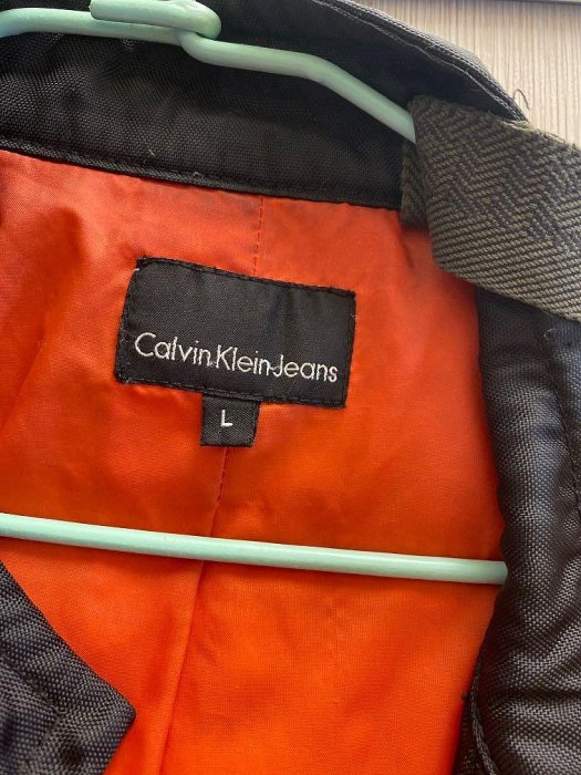 CK Calvin Klein Jeans 黑色飛行騎士防風外套 L