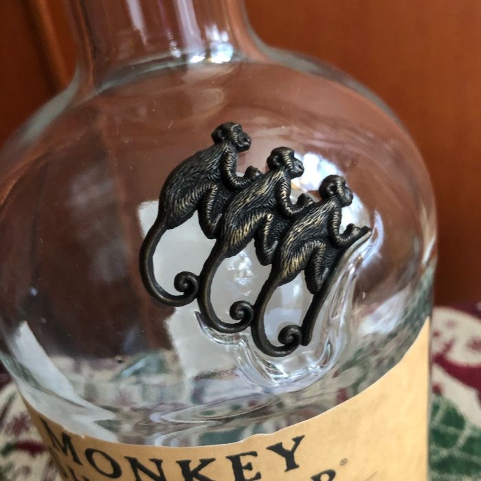 MONKEY SHOULDER 三隻猴子蘇格蘭麥芽威士忌空酒瓶(700ml)/多用途玻璃空瓶/空洋酒瓶/裝飾/容器/燈飾diy