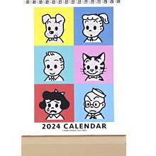 《FOS》日本 OSAMU GOODS 2024 新年桌曆 原田治 插畫 繪畫 日曆 月曆 年曆 送禮 女生 禮物 新款