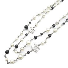 CHANEL 香奈兒 Long necklace 項鏈 白色 黑色日本現貨 包郵包稅 9.5成新【BRAND OFF】