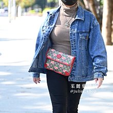 【茱麗葉精品】全新精品 GUCCI 專櫃商品 625233 限定款蘋果雙G印花胸口/腰包.紅邊 現貨