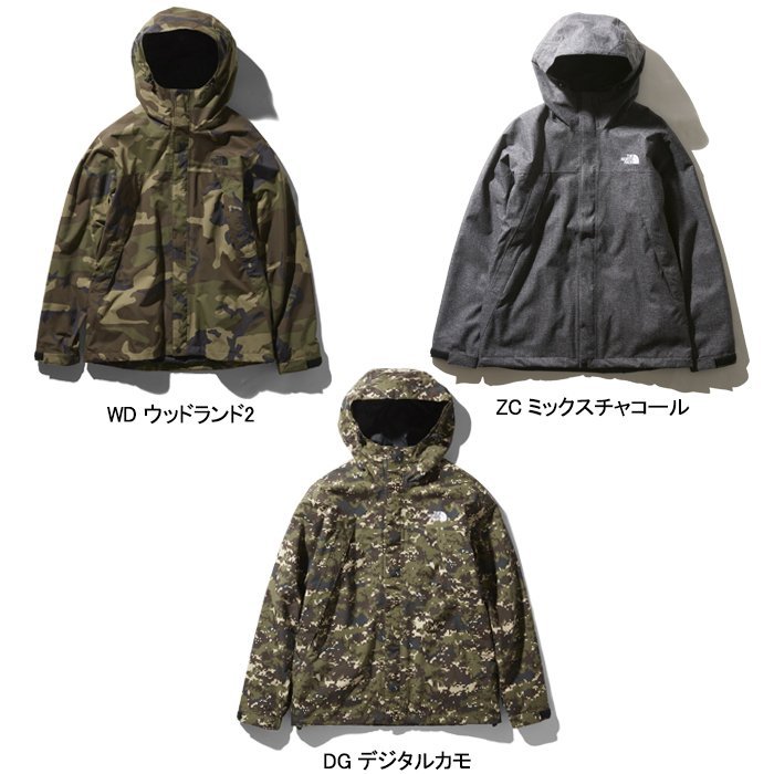 TSU 日本代購THE NORTH FACE NP61845 JACKET 登山撥水防水防風迷彩外套